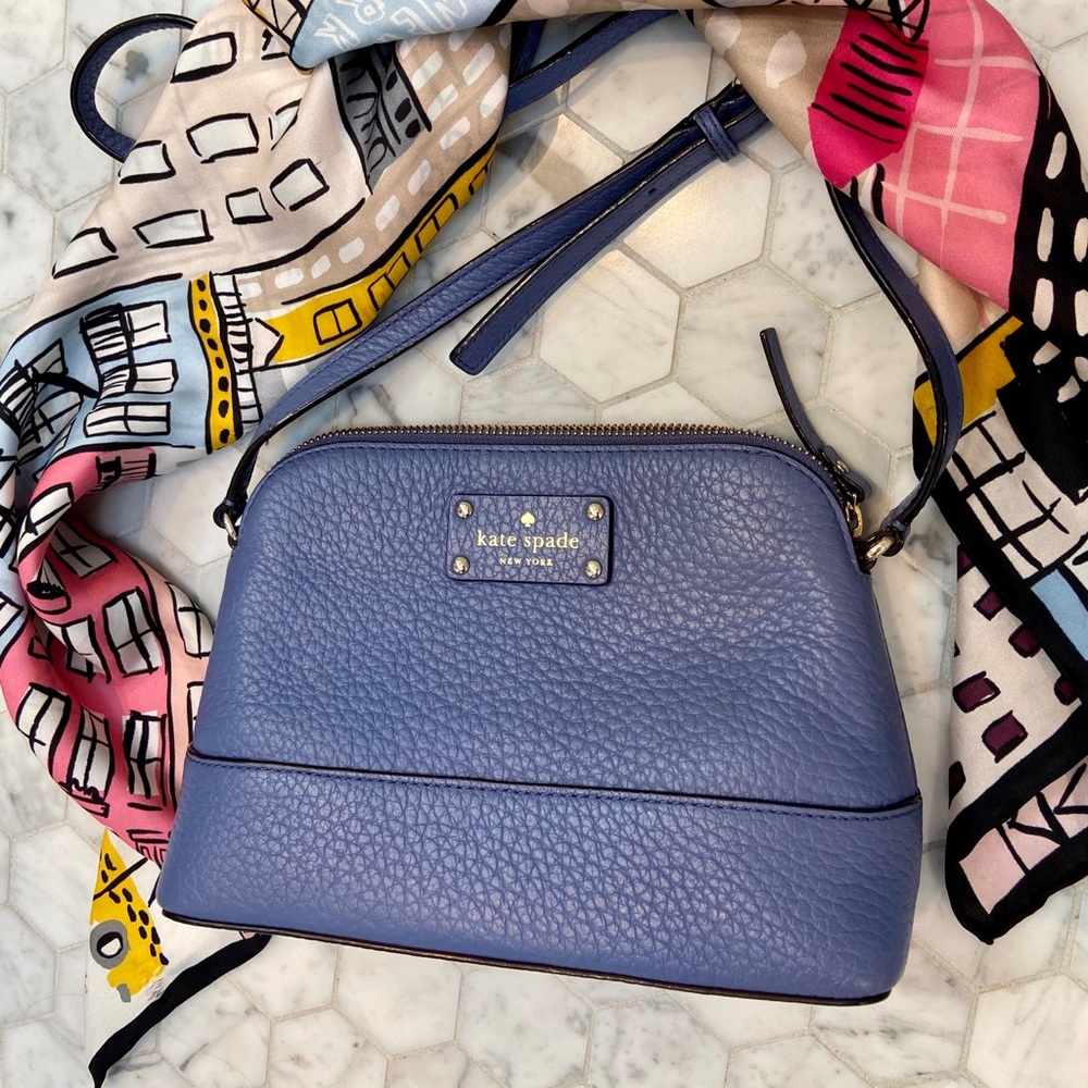kate spade “Wellesley” purple crossbody purse